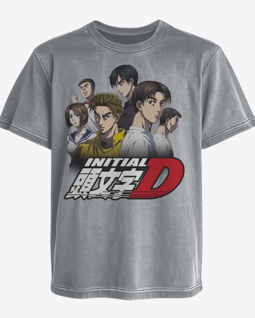 Polera desgastada Initial D