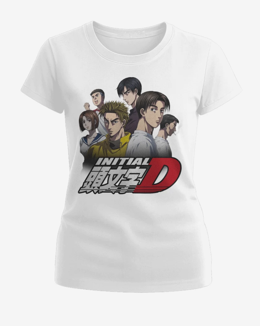 Polera de Mujer Blanco de Initial D