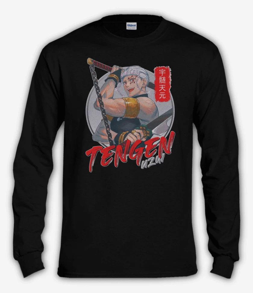Polera manga larga Negro de Tengen Uzui