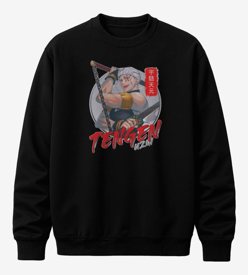 Poleron polo Negro de Tengen Uzui
