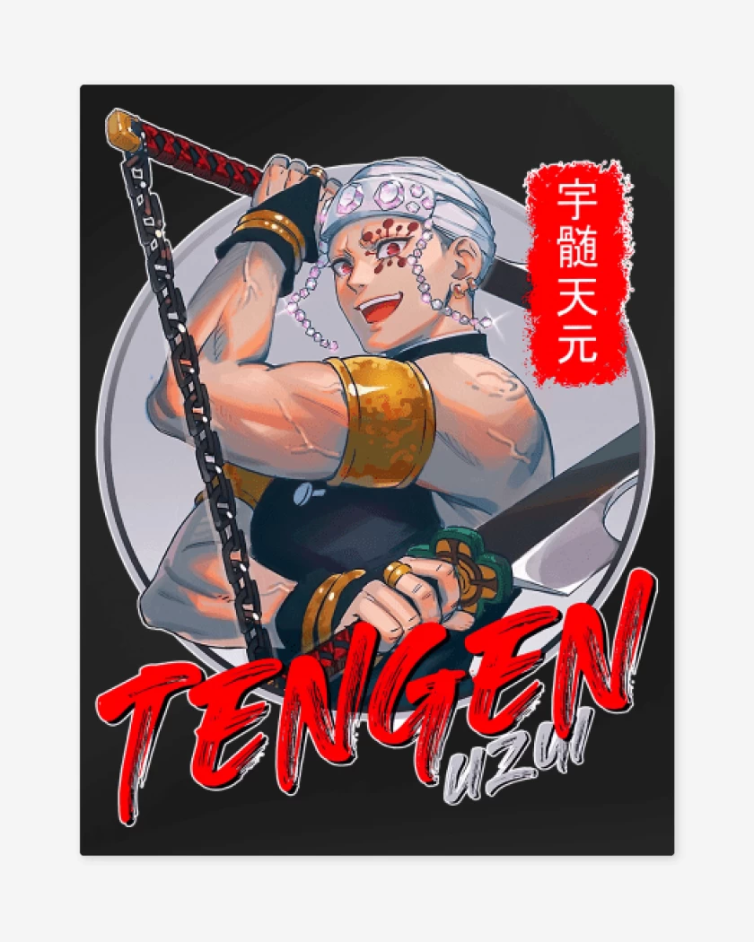 Print metalico Negro de Tengen Uzui