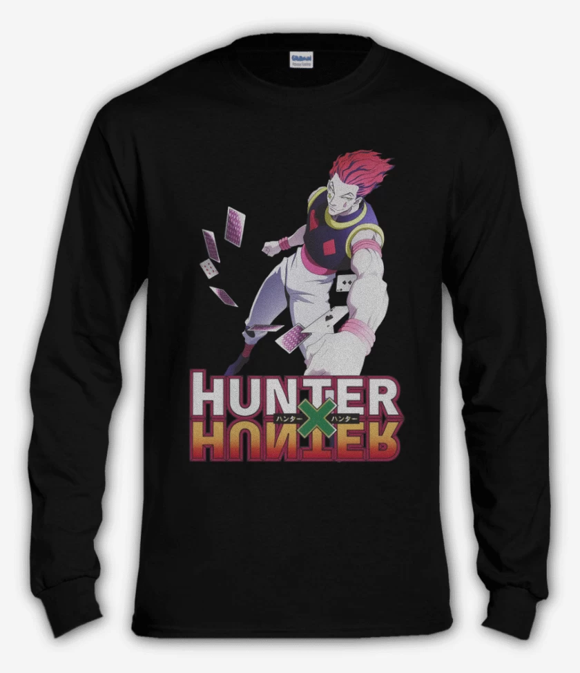 Polera manga larga Negro de Hisoka HxH