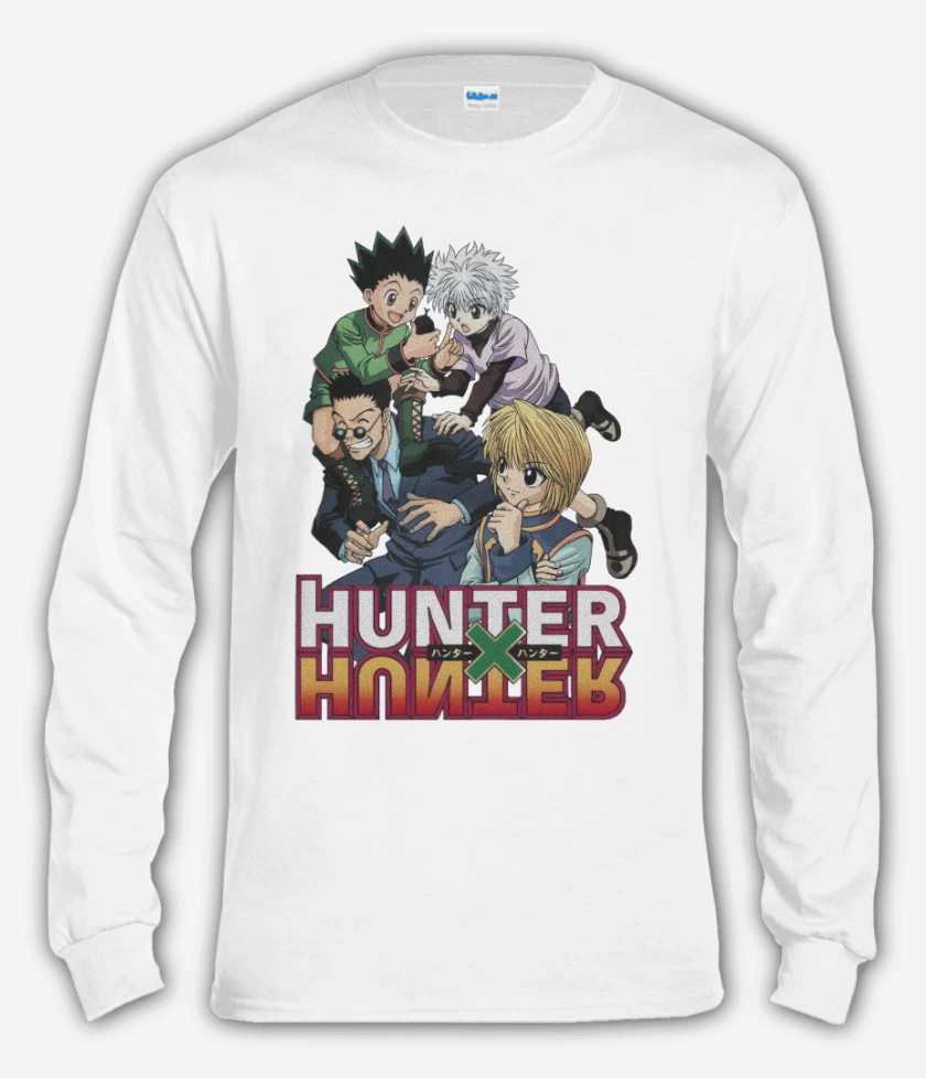 Polera manga larga Blanco de Hunter x Hunter