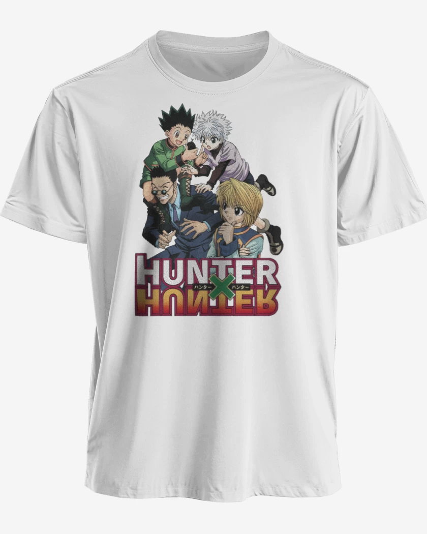 Polera premium Blanco de Hunter x Hunter