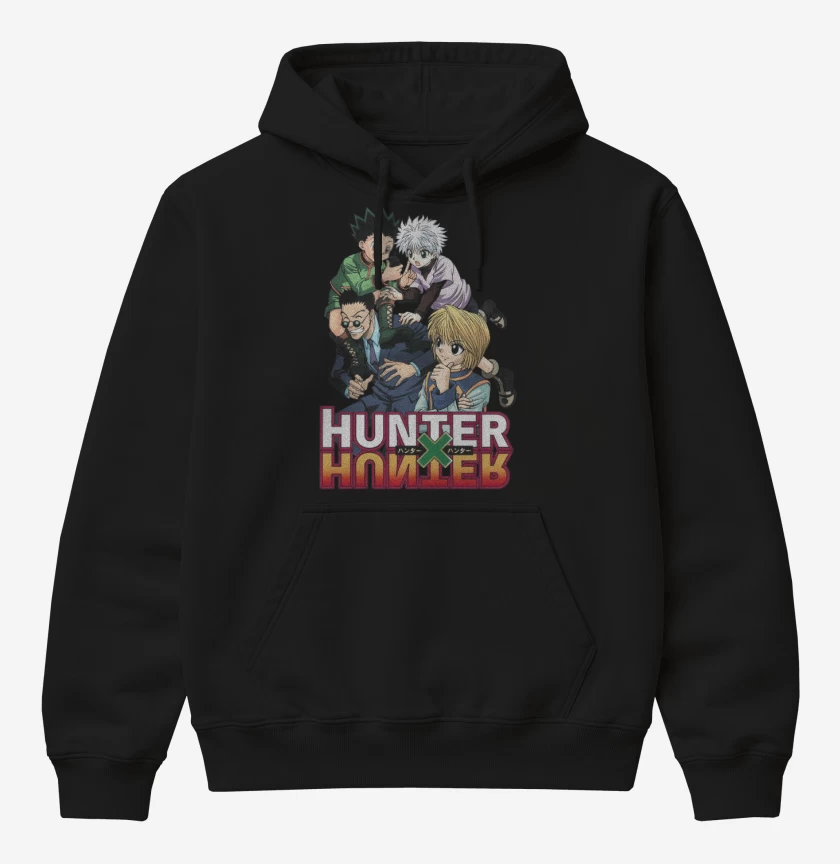 Poleron Canguro básico Negro de Hunter x Hunter
