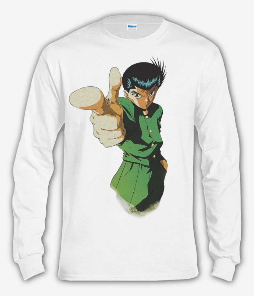 Polera manga larga Blanco de Urameshi