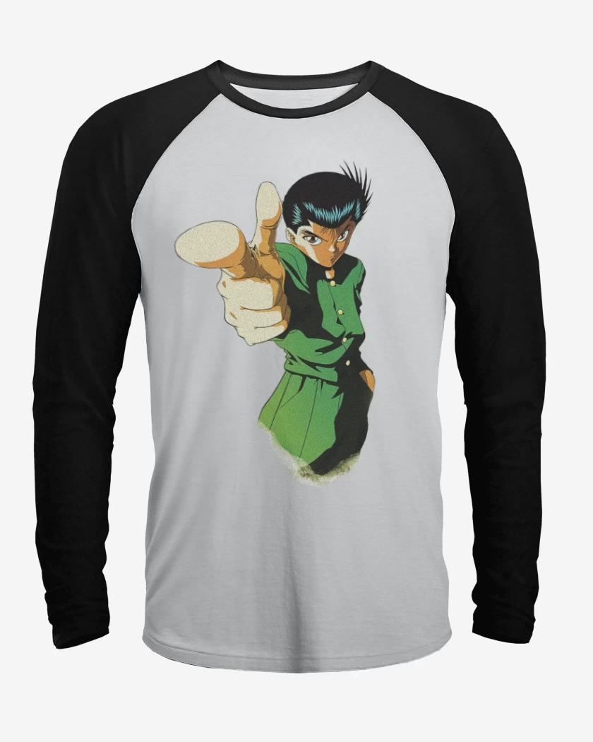 Polera Raglan Blanco / Negro de Urameshi