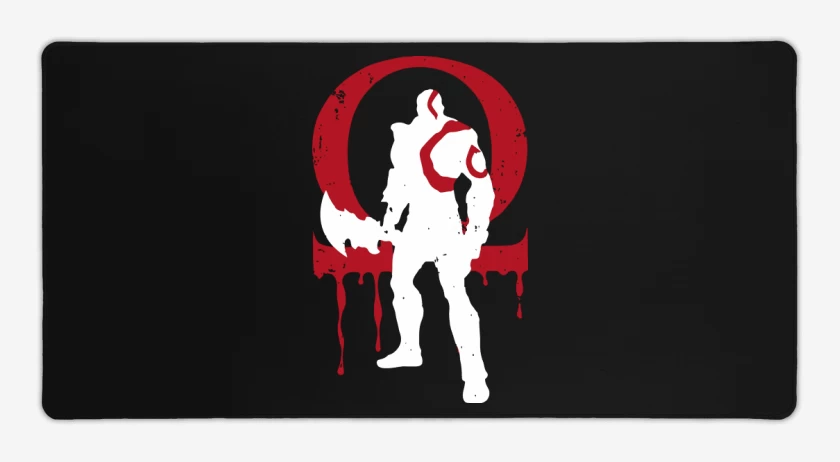 Mouse pad Gamer Negro de God Of War