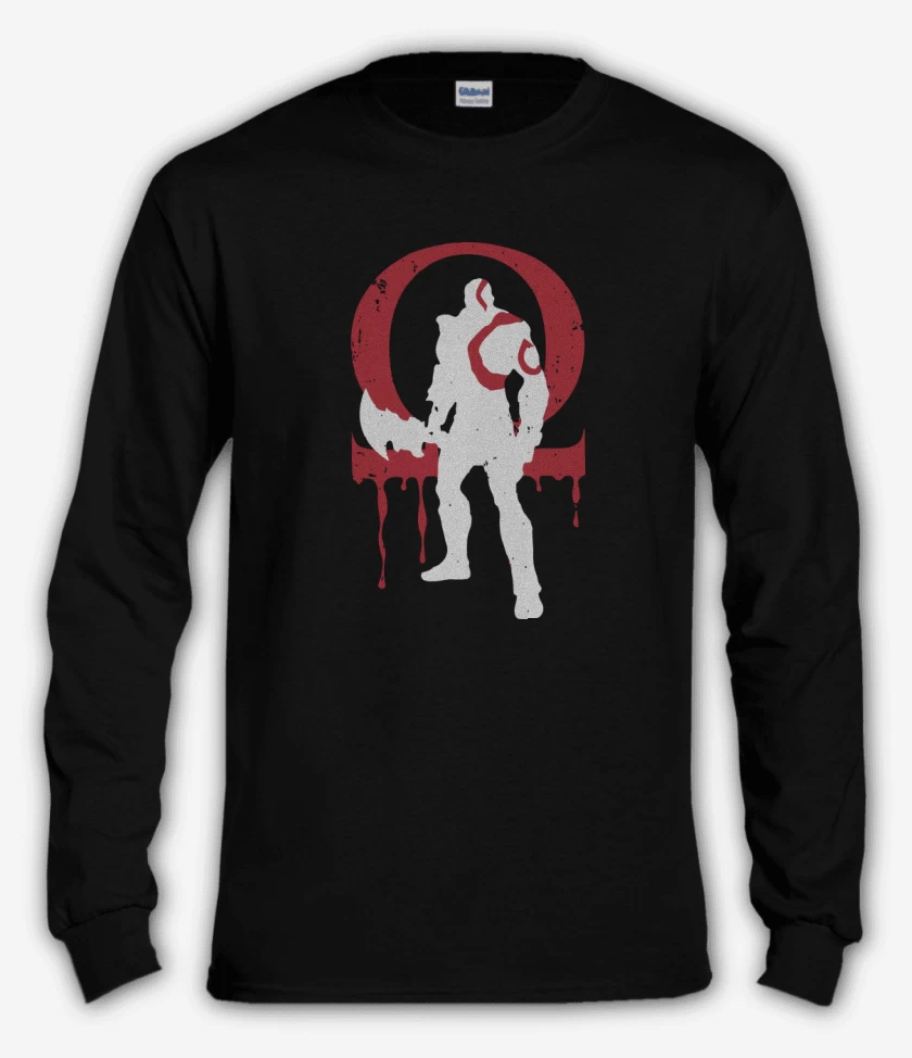 Polera manga larga Negro de God Of War
