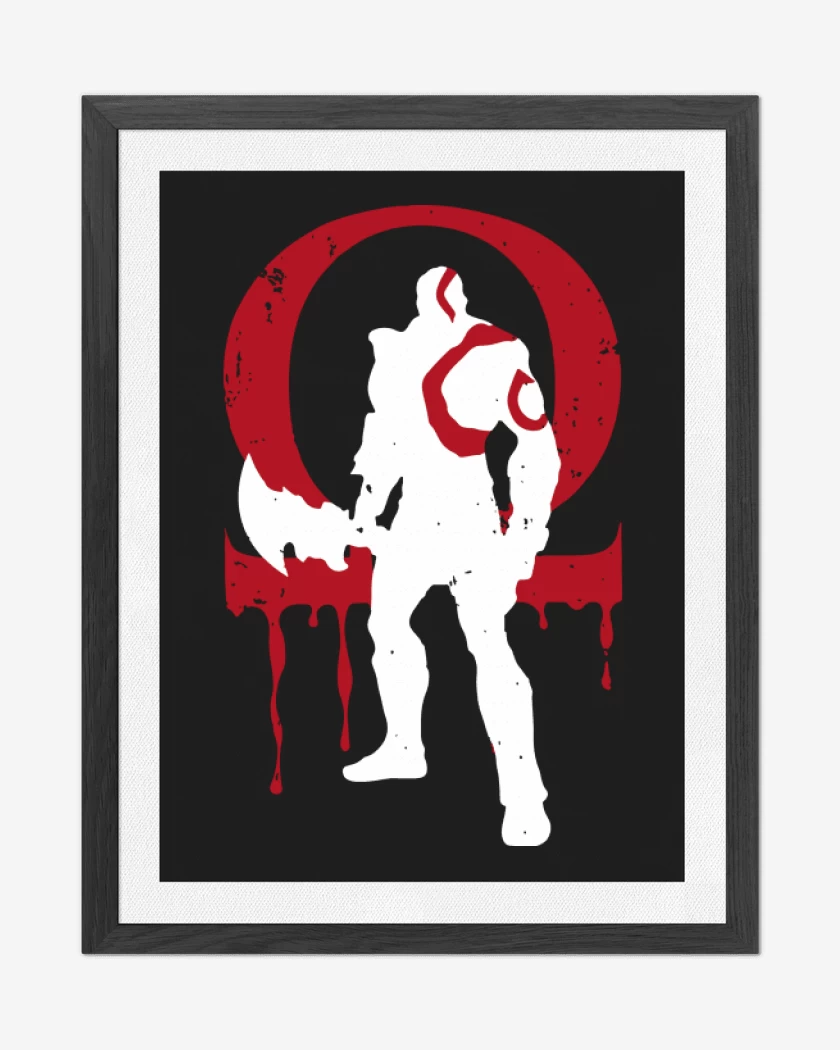Cuadro decorativo Negro de God Of War