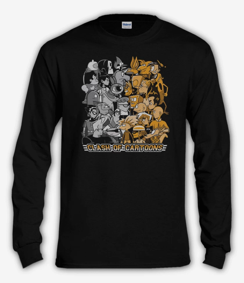 Polera manga larga Clash of Cartoons