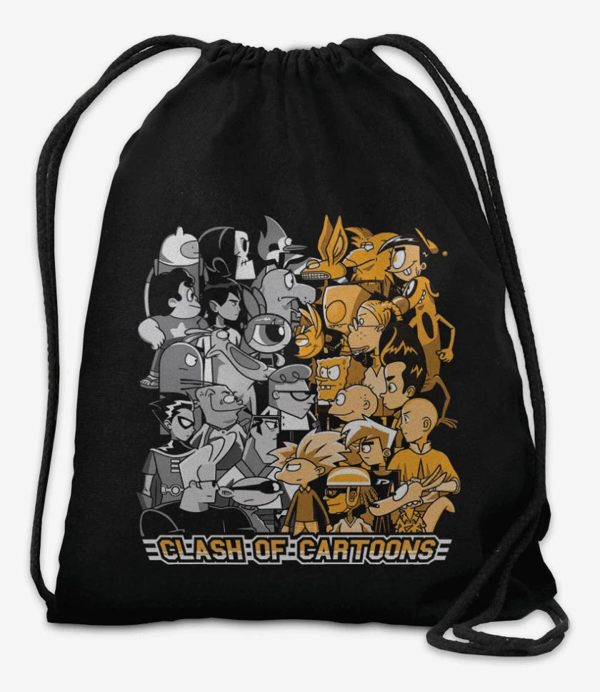 Mochila Negro de Clash of Cartoons