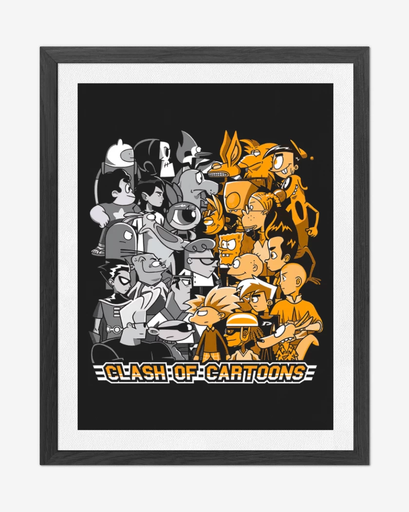 Cuadro decorativo Negro de Clash of Cartoons