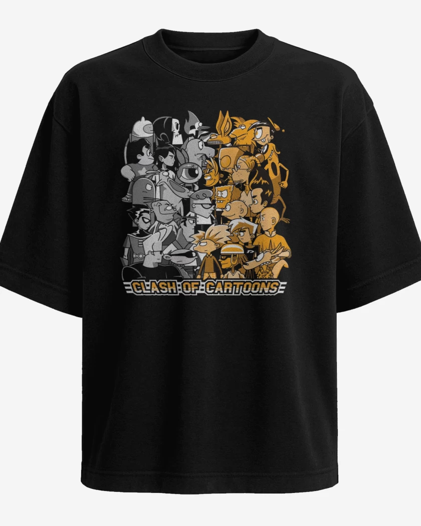 Polera Oversize Clash of Cartoons