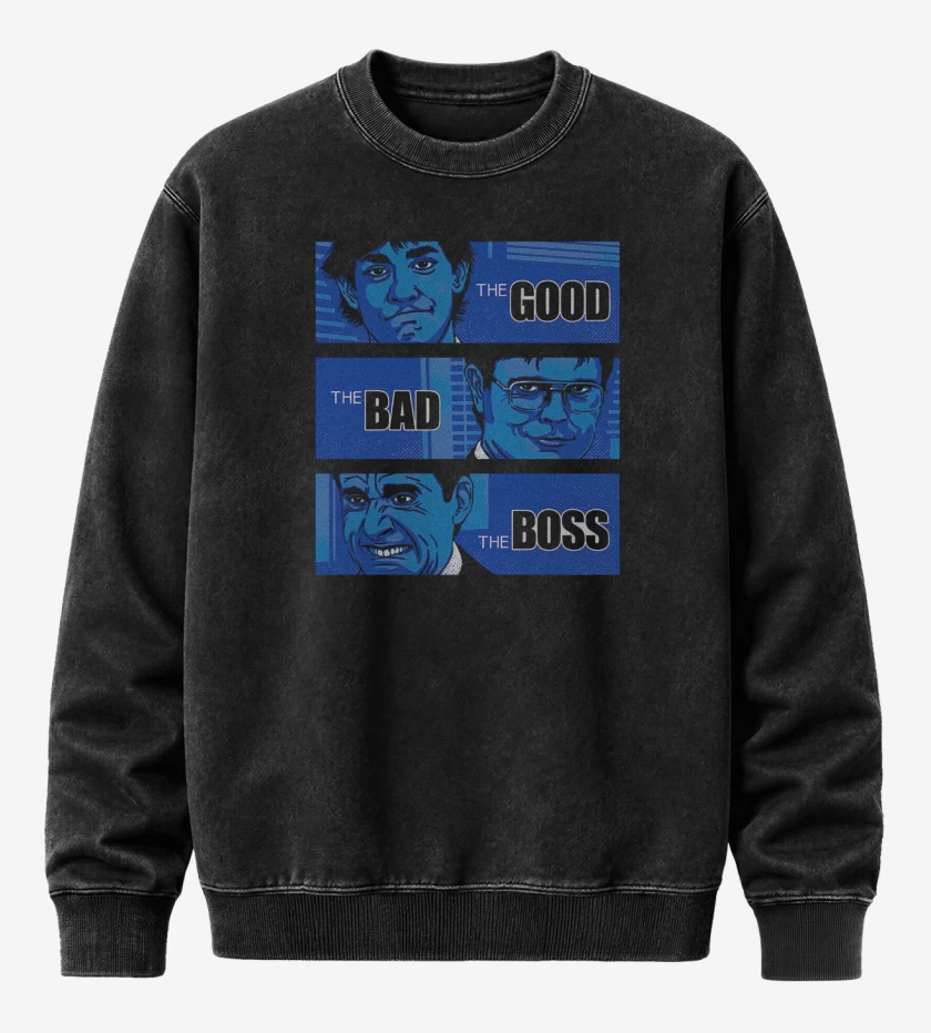 Poleron Polo Acid Wash Negro de The Good, The Bad, and THE BOSS