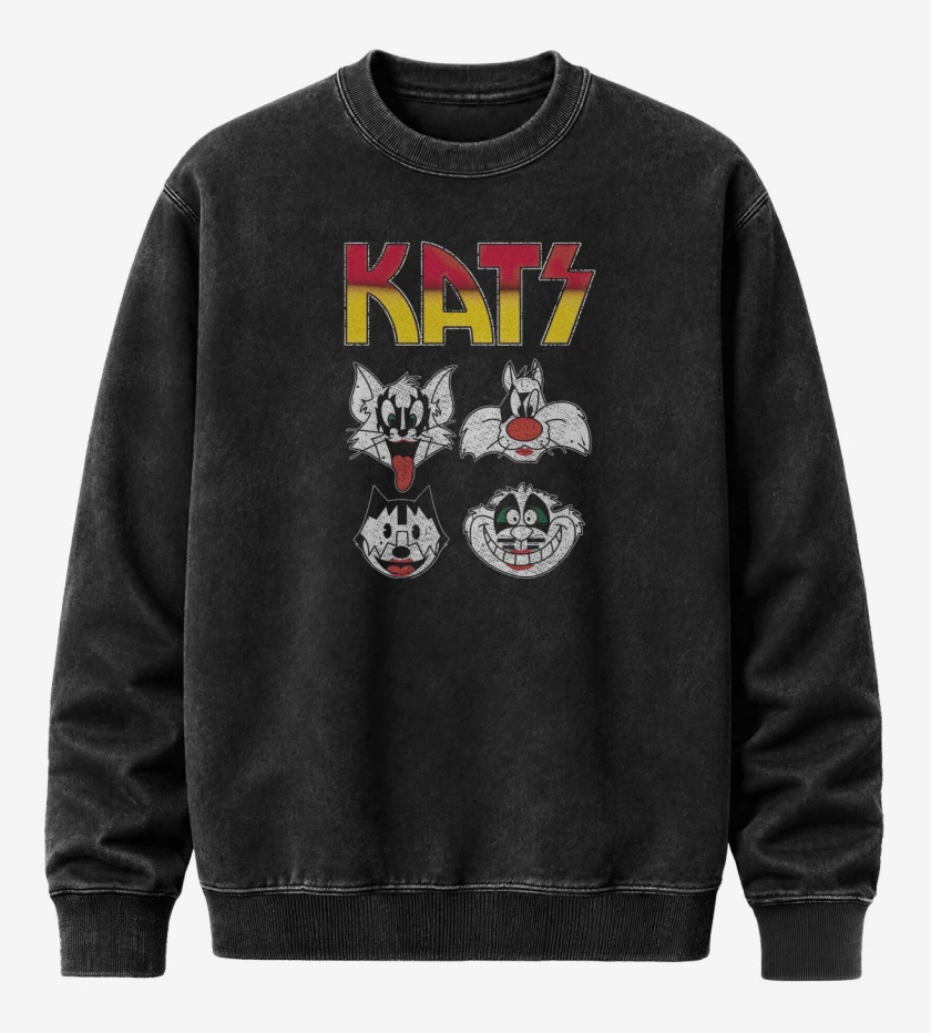 Poleron Polo Acid Wash Negro de KATS