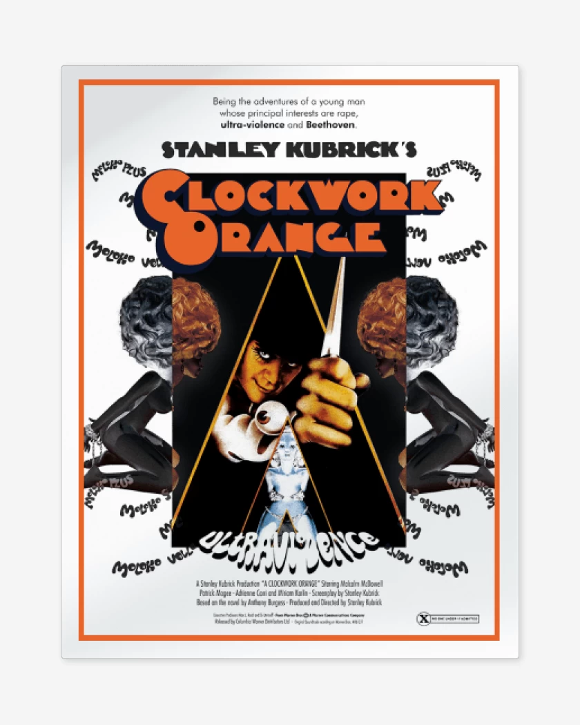 Print metalico A Stanley Kubrick Film: Clockwork Orange