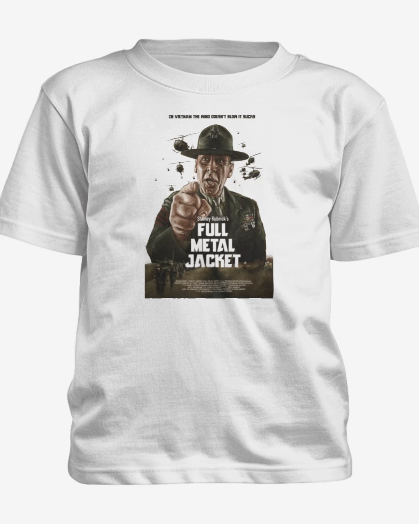 Polera de niño Blanco de A Stanley Kubrick Film: Full Metal Jacket