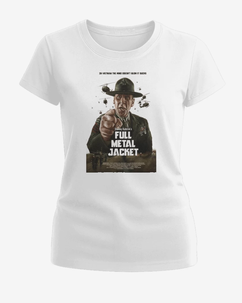Polera de Mujer Blanco de A Stanley Kubrick Film: Full Metal Jacket