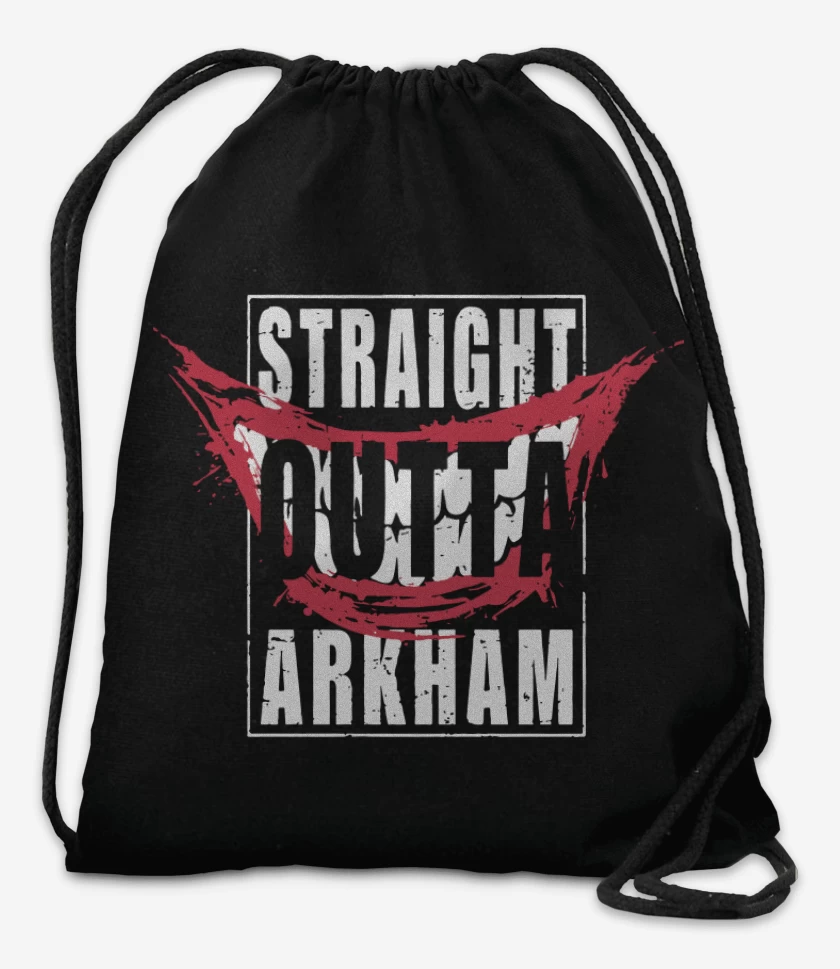 Mochila Negro de Straight outta arkhman