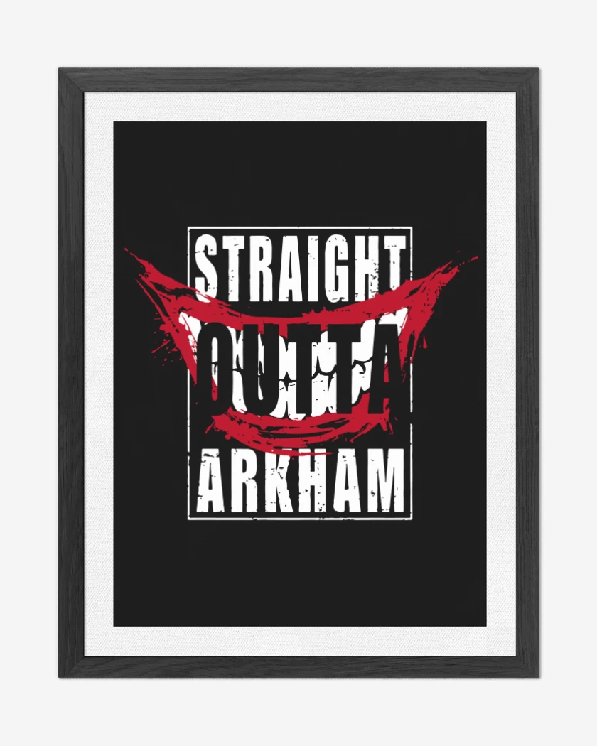 Cuadro decorativo Straight outta arkhman