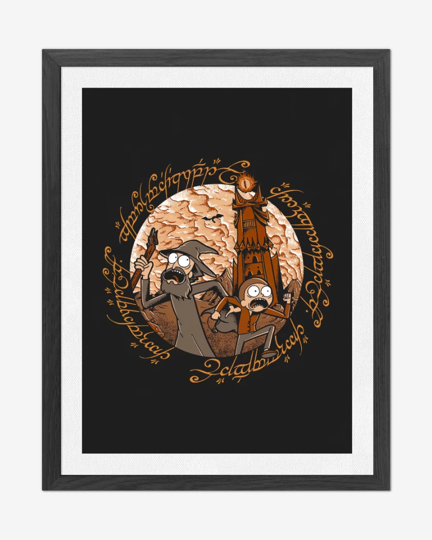 Cuadro decorativo Negro de The Middle Multiverse