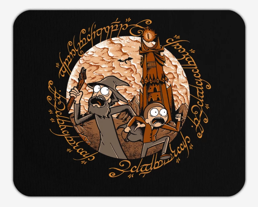 Mousepad Negro de The Middle Multiverse