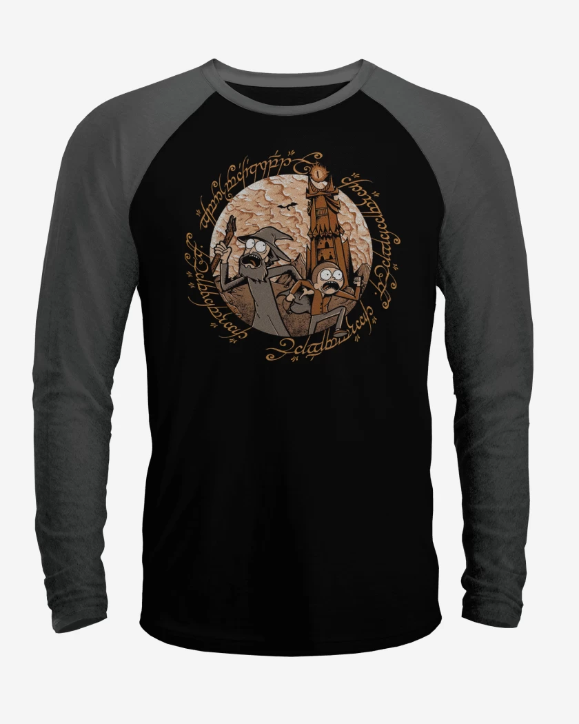 Polera Raglan Negro / Negro Heather de The Middle Multiverse