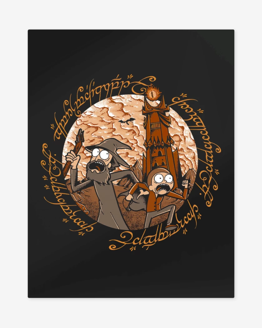 Print metalico Negro de The Middle Multiverse