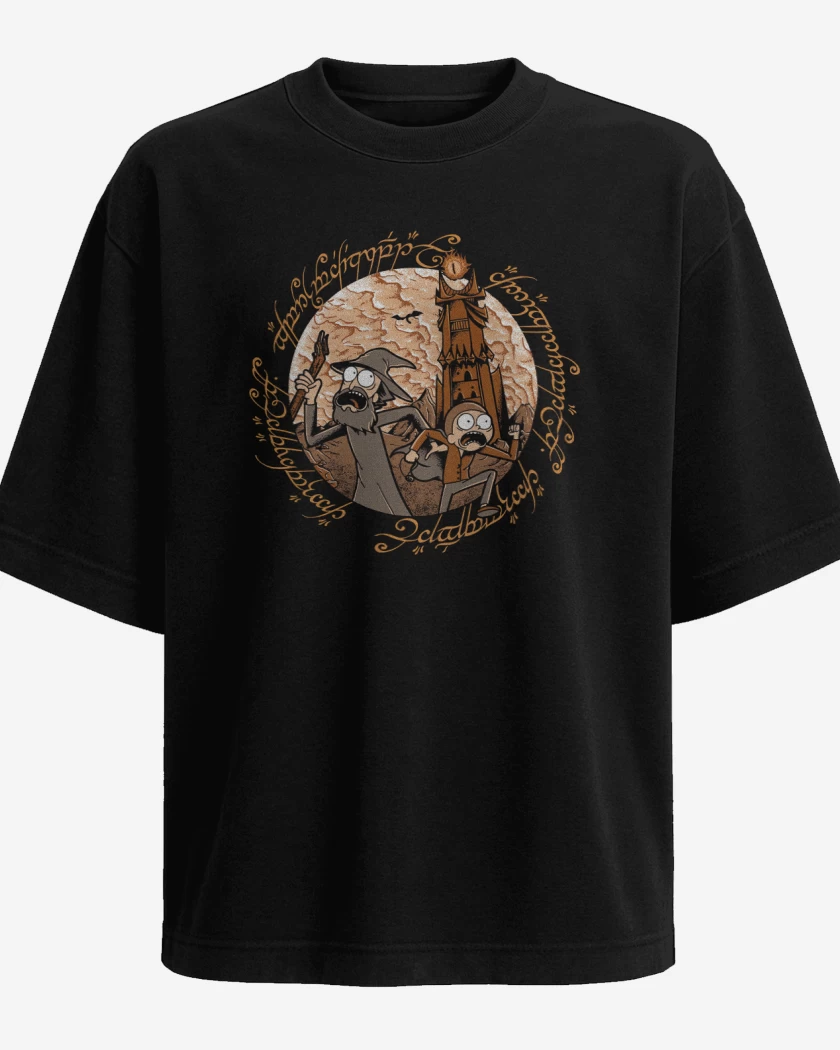 Polera Oversize Negro de The Middle Multiverse