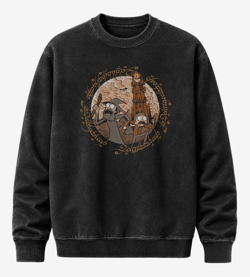 Poleron Polo Acid Wash Negro de The Middle Multiverse
