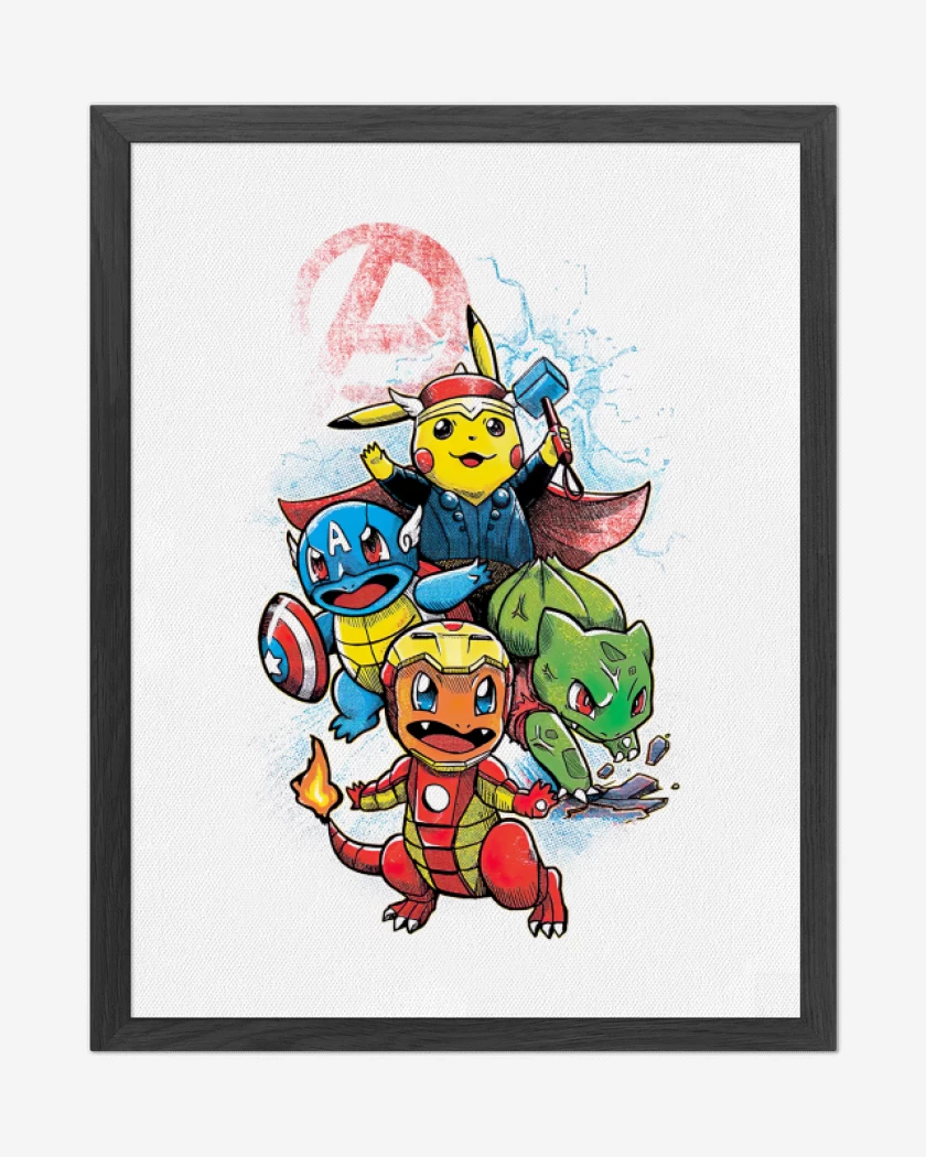 Cuadro decorativo Blanco de Pokengers