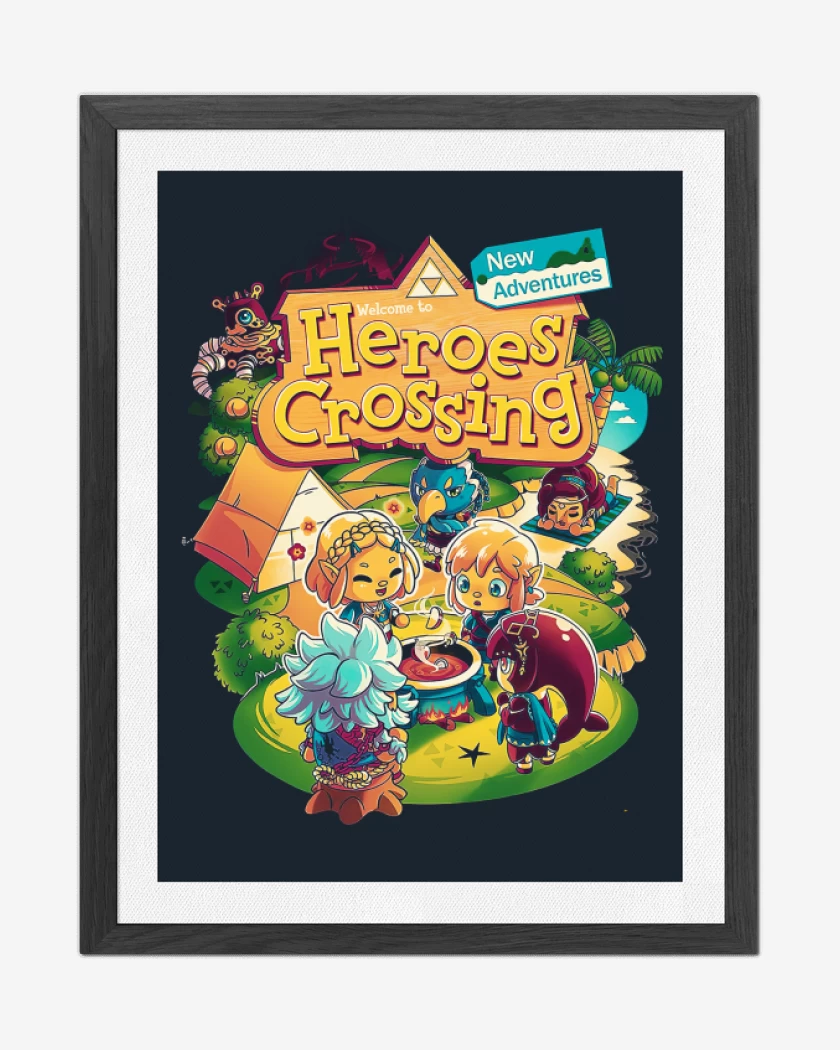 Cuadro decorativo Azul Marino de Heroes Crossing