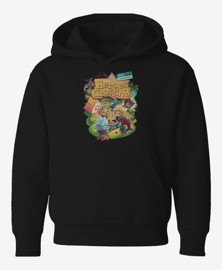 Poleron de niño Negro de Heroes Crossing
