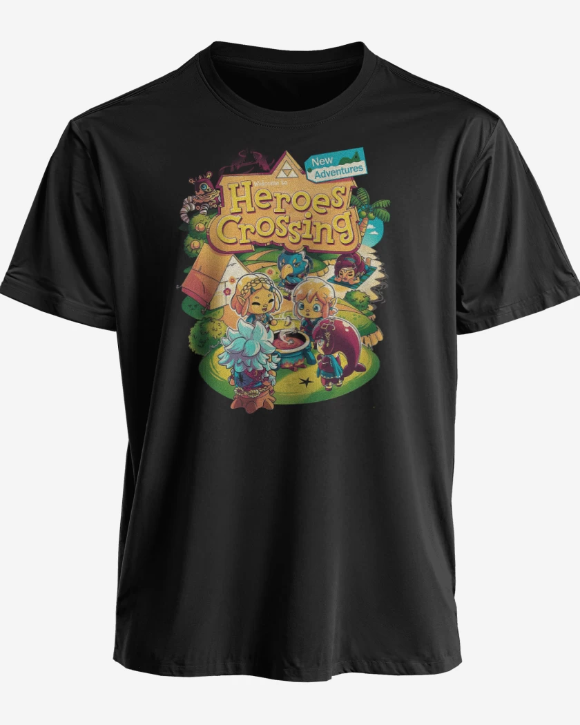 Polera premium Negro de Heroes Crossing