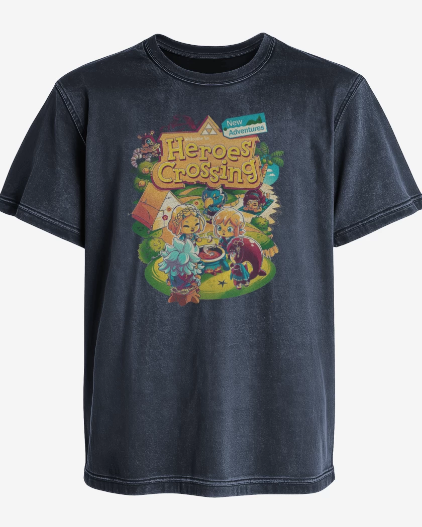 Polera desgastada Heroes Crossing