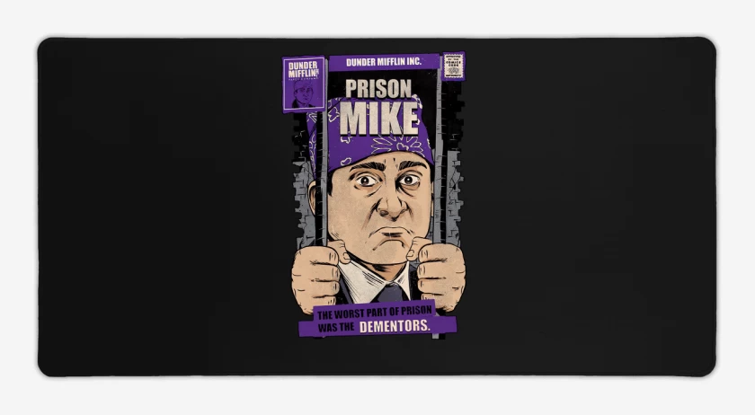 Mouse pad Gamer Negro de Prison Mike