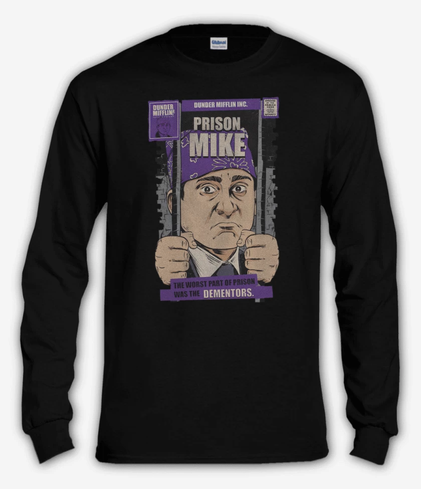 Polera manga larga Negro de Prison Mike