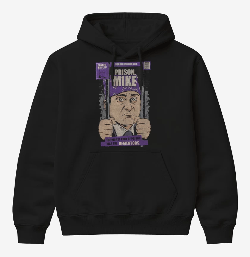 Poleron Canguro básico Negro de Prison Mike