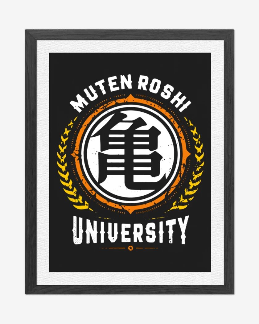 Cuadro decorativo Negro de Roshi University