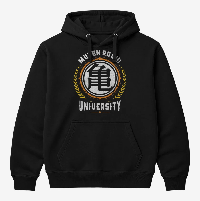 Polerón Canguro Negro de Roshi University