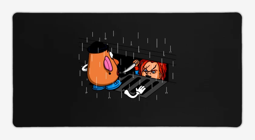 Mouse pad Gamer Negro de Chucky