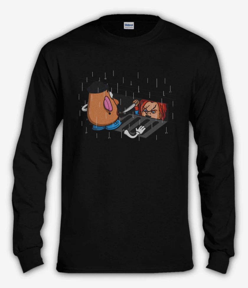 Polera manga larga Negro de Chucky