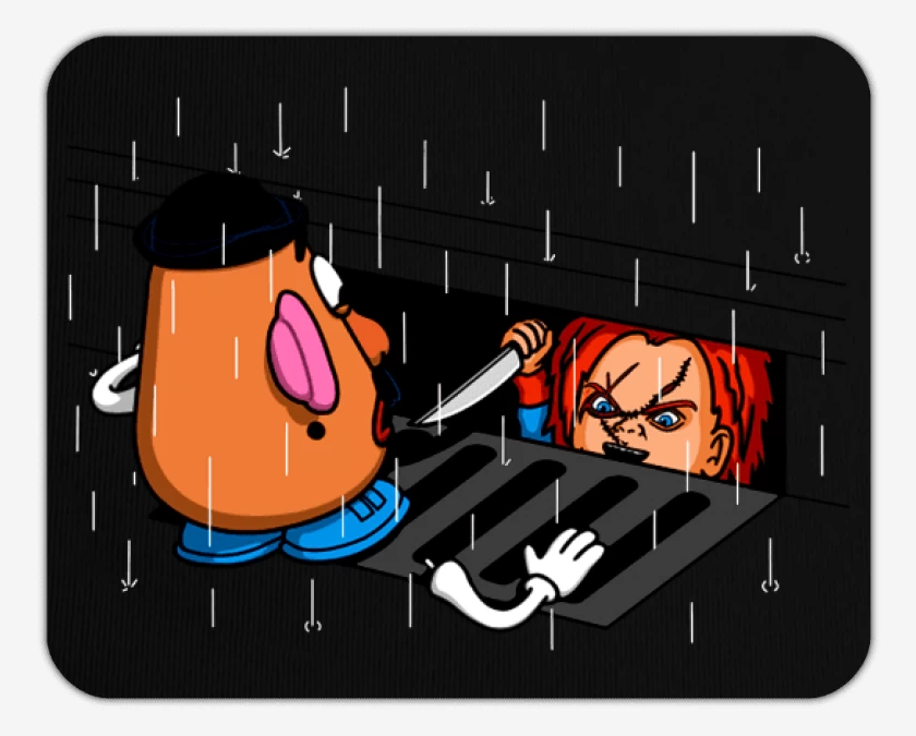 Mousepad Negro de Chucky