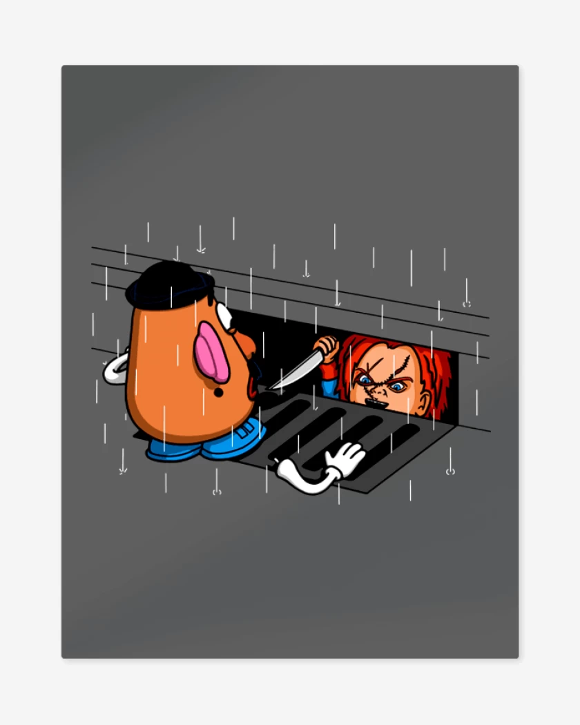 Print metalico Carbon de Chucky