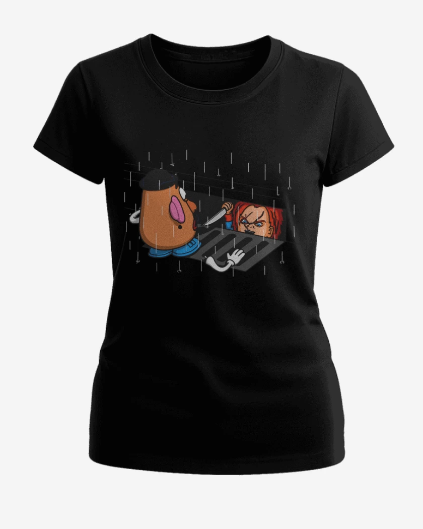 Polera de Mujer Negro de Chucky
