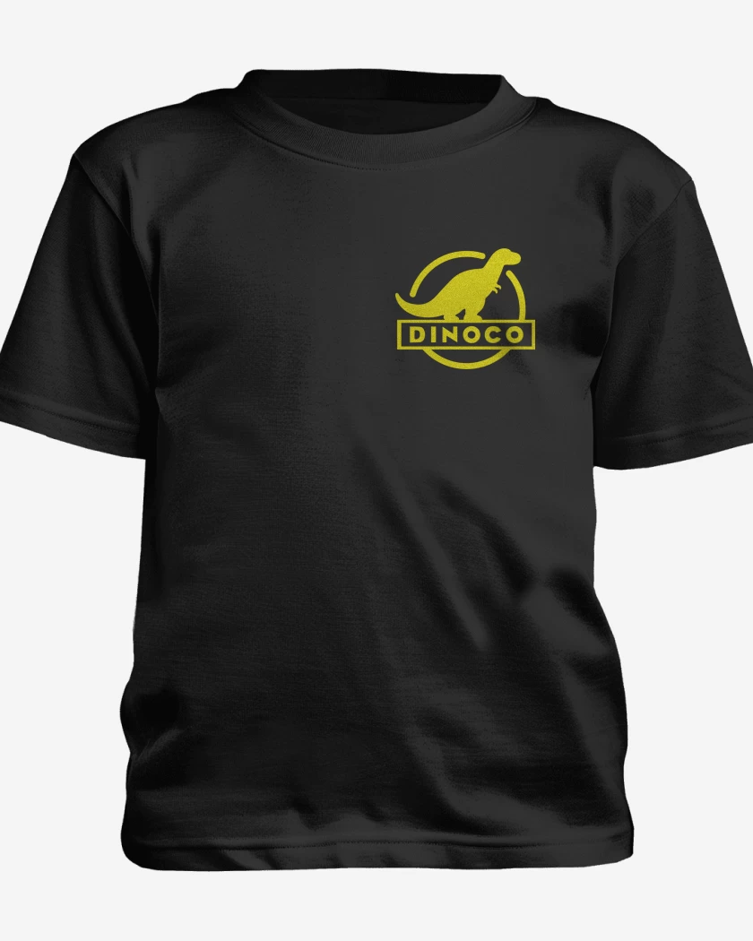 Polera de niño Negro de Dinoco Bolsillo
