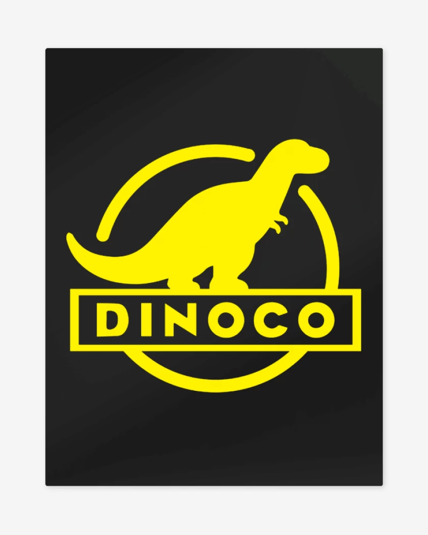 Print metalico Negro de Dinoco Bolsillo