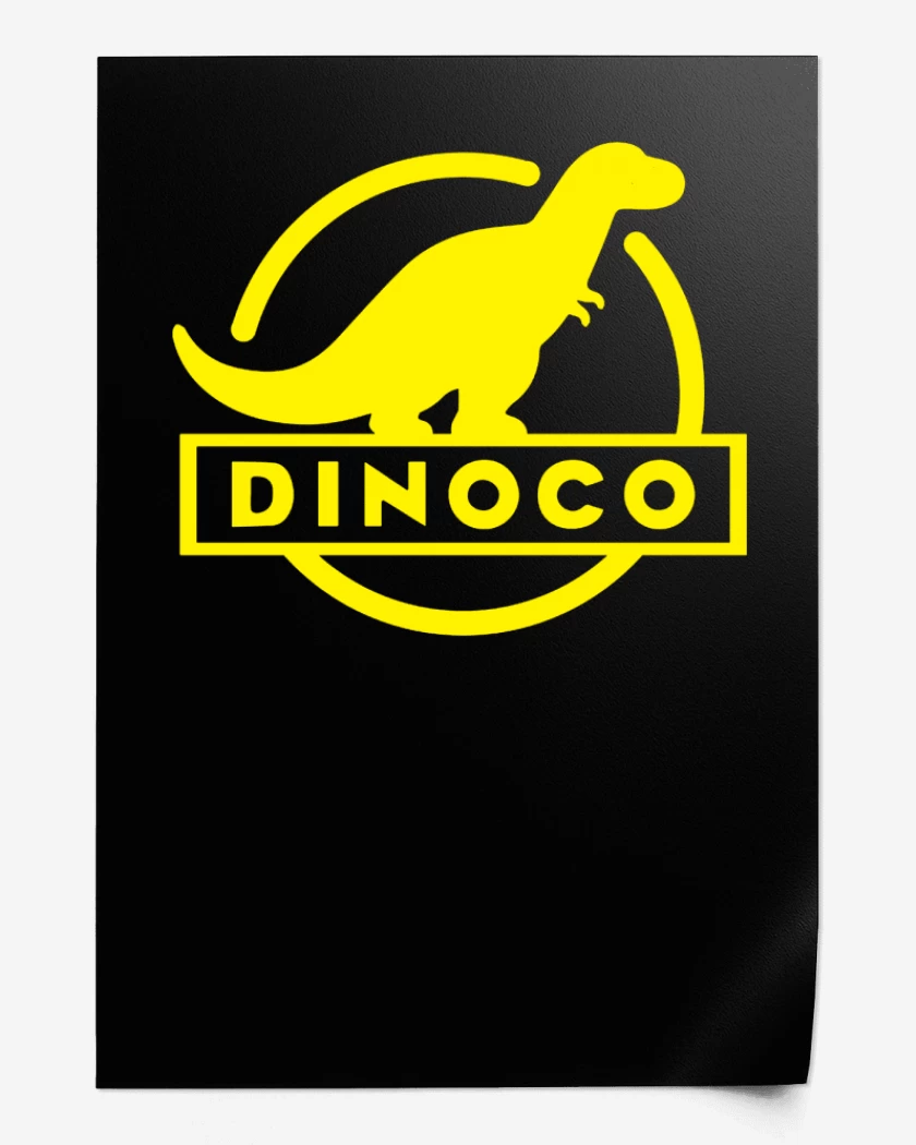 Print Negro de Dinoco Bolsillo