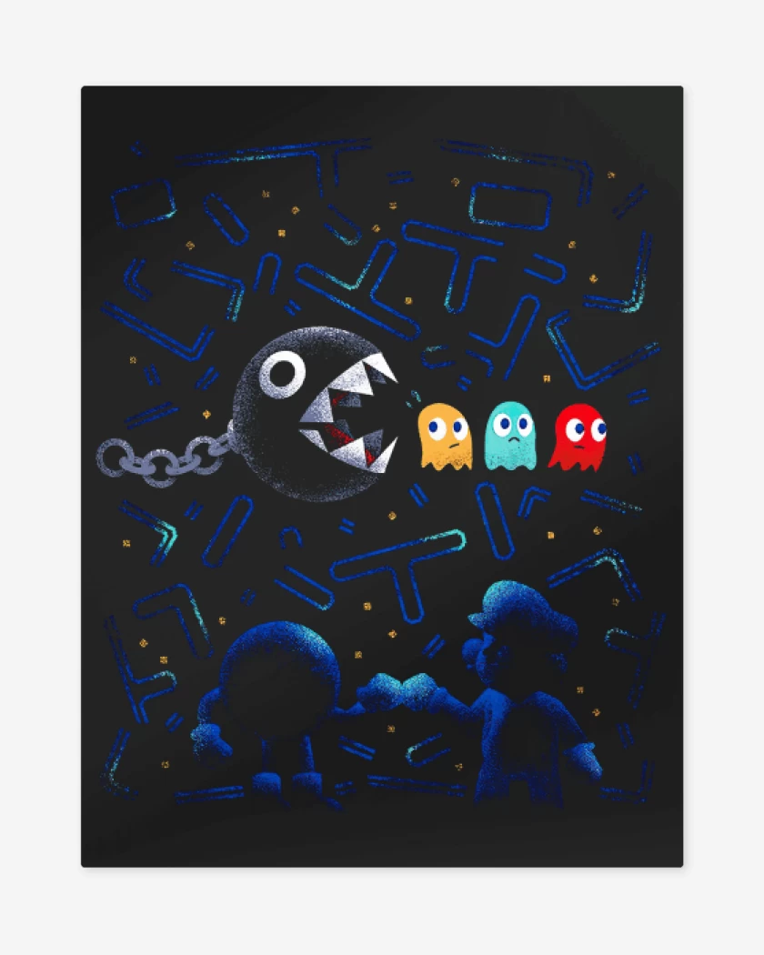 Print metalico Negro de Teamwork